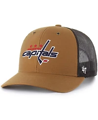 Carhartt x '47 Brand Men's Brown Washington Capitals Trucker Adjustable Hat