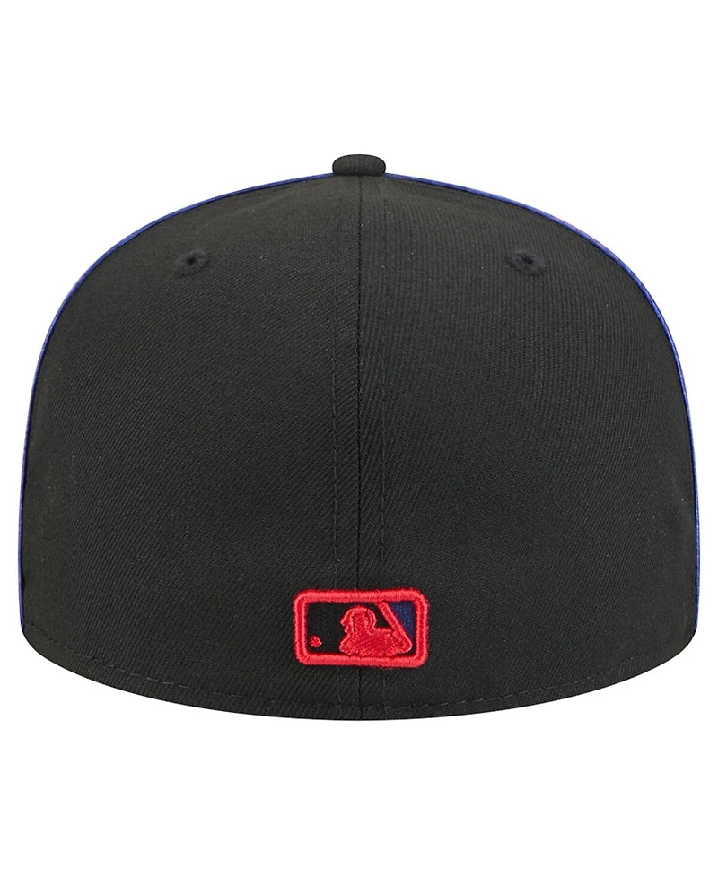 New Era Men's Black Philadelphia Phillies Soutache 59FIFTY Fitted Hat