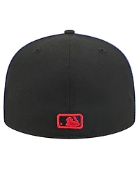 New Era Men's Black Philadelphia Phillies Soutache 59FIFTY Fitted Hat
