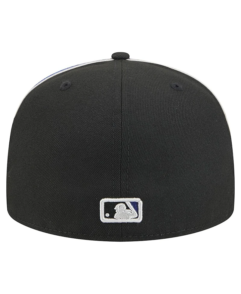 New Era Men's Black Los Angeles Dodgers Soutache 59FIFTY Fitted Hat