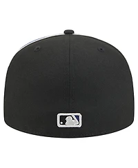New Era Men's Black Los Angeles Dodgers Soutache 59FIFTY Fitted Hat