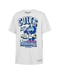 Mitchell & Ness Big Boys and Girls White Indianapolis Colts Blue Pie Day T-Shirt