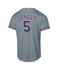 Nike Big Boys and Girls Corey Seager Gray Texas Rangers Road Replica Jersey