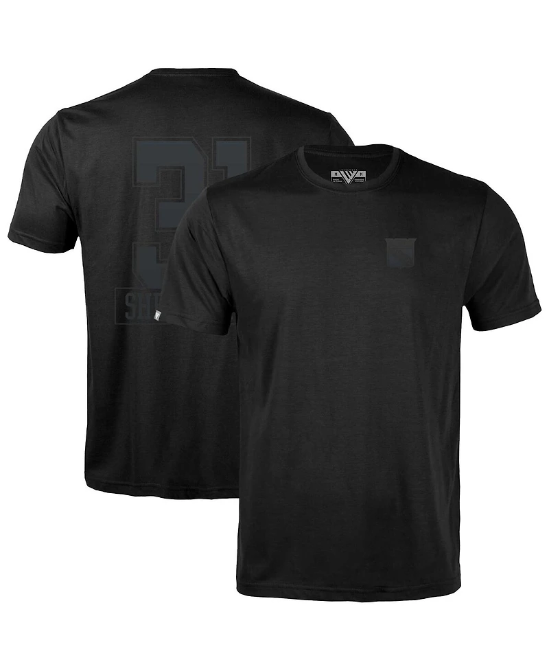 LevelWear Men's Igor Shesterkin Black New York Rangers Richmond Darkside Name Number T-Shirt