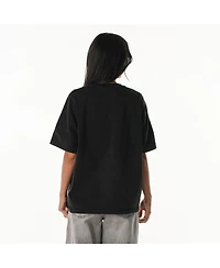 The Wild Collective Women's Black Detroit Lions Laurel Premium Baggy Dolman T-Shirt