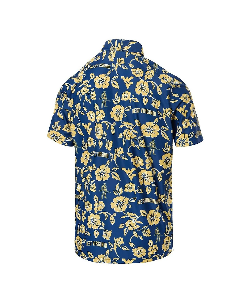 Reyn Spooner Men's Navy West Virginia Mountaineers Pua Performance Polo Shirt
