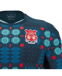 Macron Men's Blue Wrexham Warm-Up Jersey
