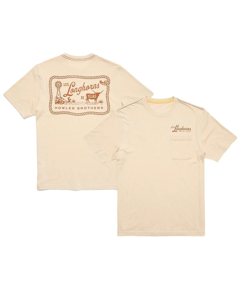 Howler Brothers Men's Tan Texas Longhorns Pocket T-Shirt