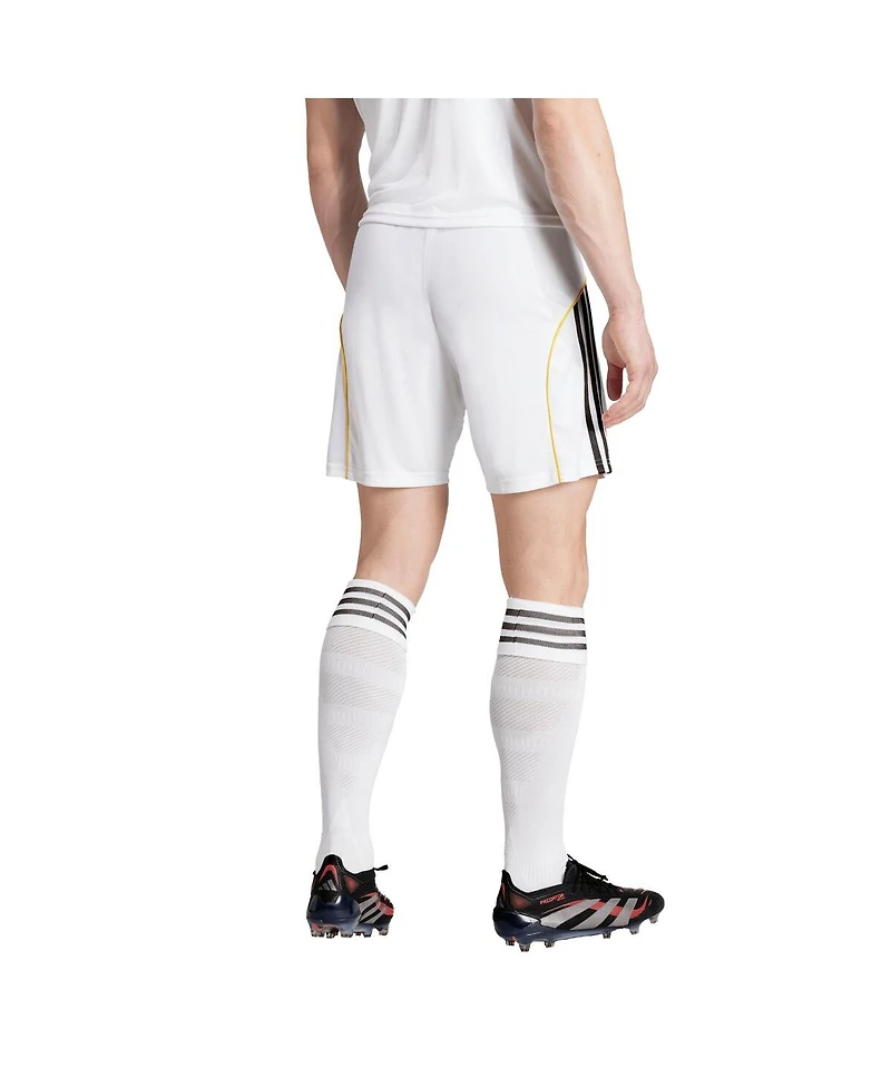 Adidas Men's White Real Madrid 2025/26 Home Aeroready Replica Shorts