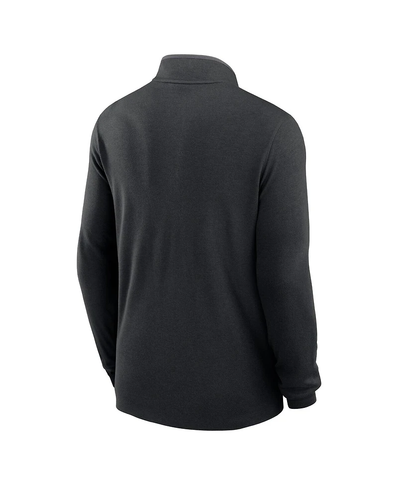 Nike Men's Black Washington Commanders Lightweight Victory Dri-fit Half-Zip Pullover Hoodie