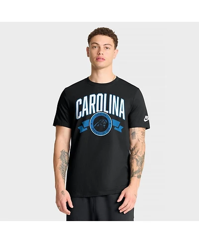 Nike Men's Black Carolina Panthers Rewind Front and Back Hit Essential T-Shirt
