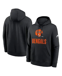 Nike Men's Black Cincinnati Bengals Best Season Rewind Club Pullover Hoodie