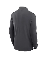 Nike Men's Anthracite Miami Dolphins Lightweight Victory Dri-fit Half-Zip Pullover Hoodie