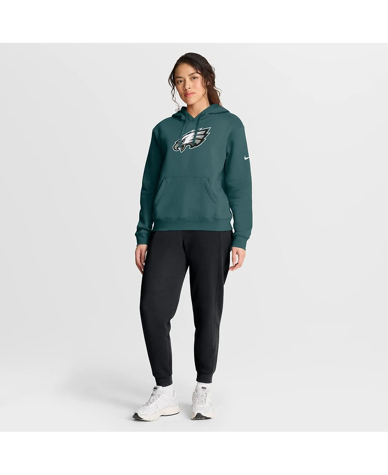 Nike Women's Green Philadelphia Eagles Club Fleece Pullover Hoodie