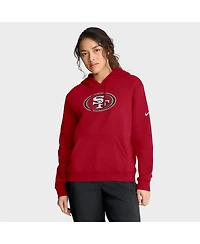 Nike Women's Scarlet San Francisco 49ers Club Fleece Pullover Hoodie