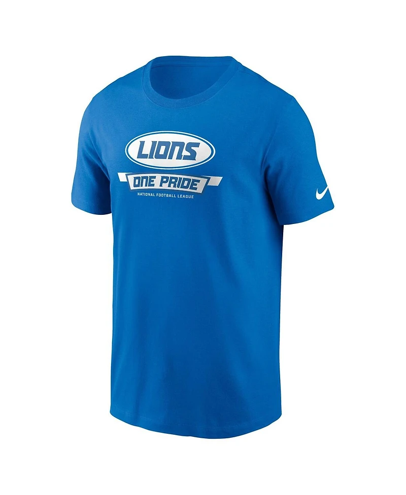 Nike Men's Blue Detroit Lions Primetime Local Essential T-Shirt