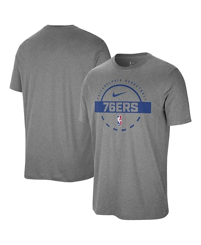 Nike Men's Charcoal Philadelphia 76ers Authentic Practice T-Shirt