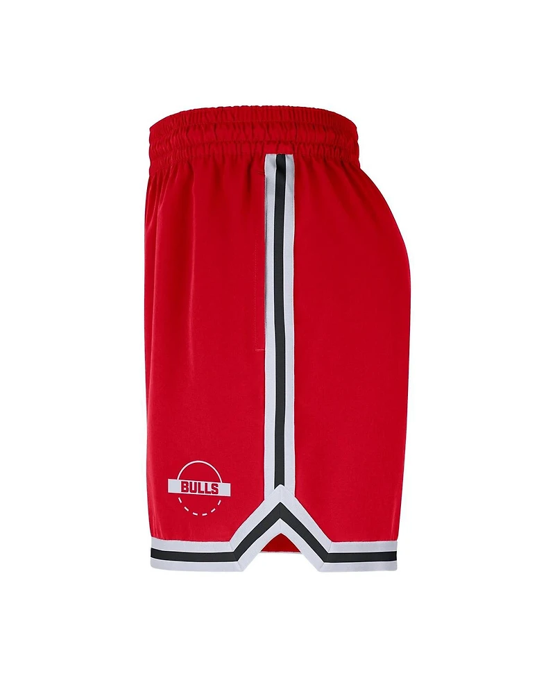 Nike Men's Red Chicago Bulls Authentic Practice Dna Woven Performance Shorts