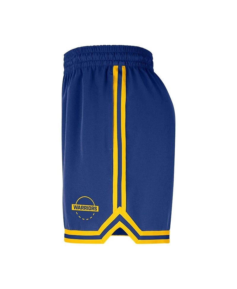 Nike Men's Royal Golden State Warriors Authentic Practice Dna Woven Performance Shorts