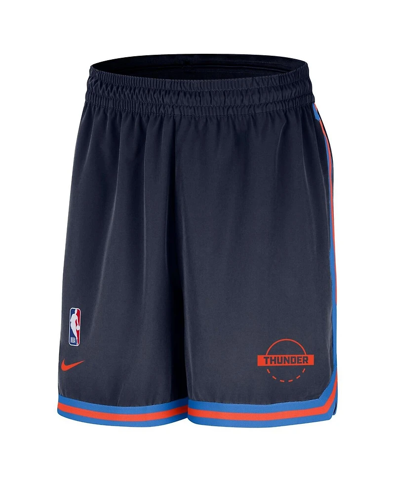 Nike Men's Navy Oklahoma City Thunder Authentic Practice Dna Woven Performance Shorts