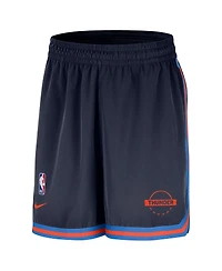 Nike Men's Navy Oklahoma City Thunder Authentic Practice Dna Woven Performance Shorts