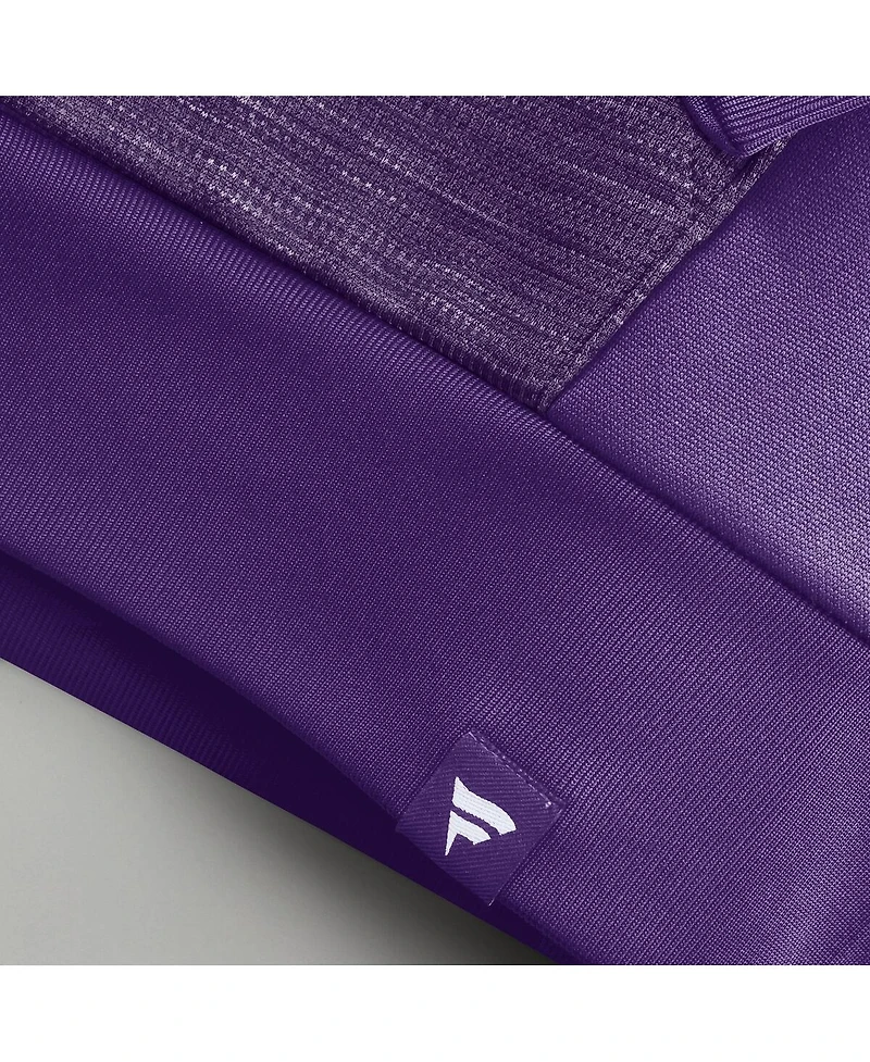 Fanatics Men's Purple Minnesota Vikings Checkdown Pass Full-Zip Hoodie