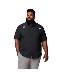 Columbia Men's Black Alabama Crimson Tide Big Tall Tamiami Omni-Shade Button-Down Shirt