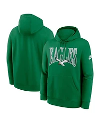 Nike Men's Green Philadelphia Eagles Full Blitz Club Fleece Pullover Hoodie