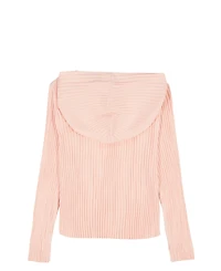 Calvin Klein Girls 7-16 Chunky Rib Zip Front Hoodie
