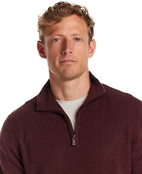 Weatherproof Vintage Men's Textured Quarter-Zip Sweater