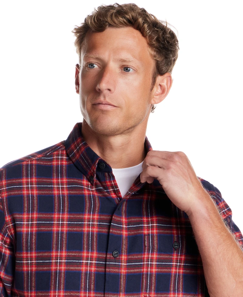 Weatherproof Vintage Men's Plaid Flannel Shirt