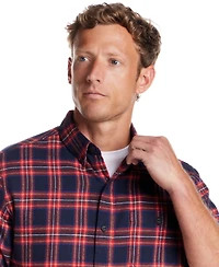 Weatherproof Vintage Men's Plaid Flannel Shirt