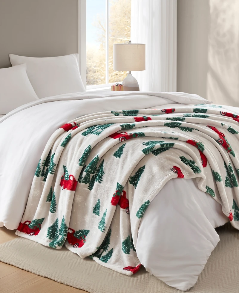 Premier Comfort Cozy Plush Printed Throw Blanket, 50" x 70", Exclusively at Macy's