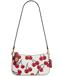 Coach Penn Cherry Print Leather Shoulder Bag