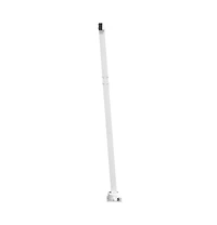 vidaXL Awning Post Set White Iron 118.1x96.5 in Rotatable