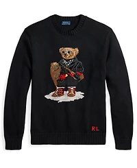Polo Ralph Lauren Men's Bear Print Crewneck Long Sleeve Sweater