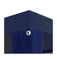 vidaXL Party Tent Blue Polyethylene, Steel Large Uv-resistant