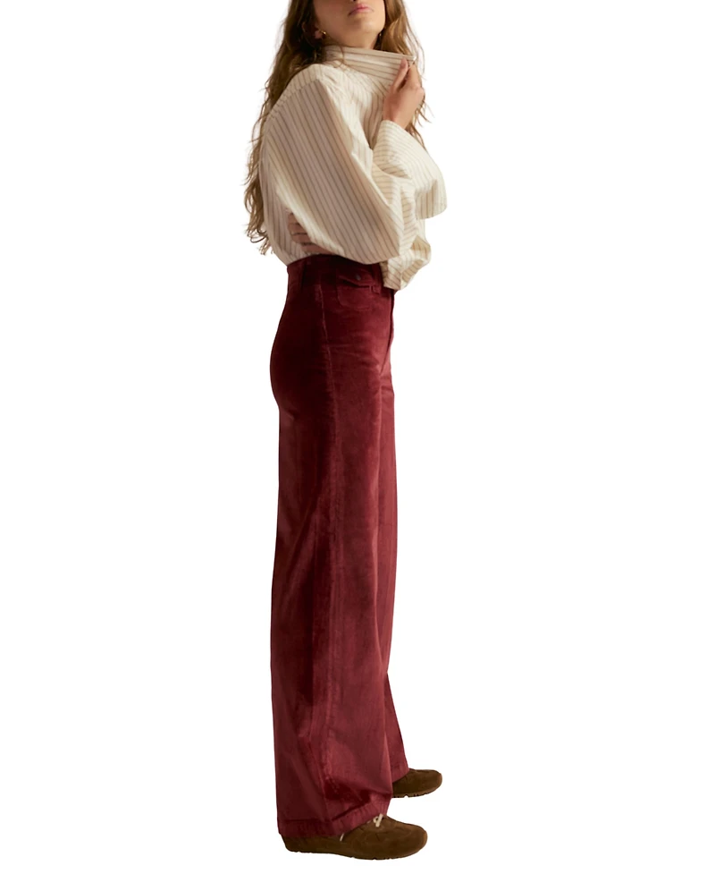 Free People Women's Kellee Ultra Wide Leg High Rise Jeans