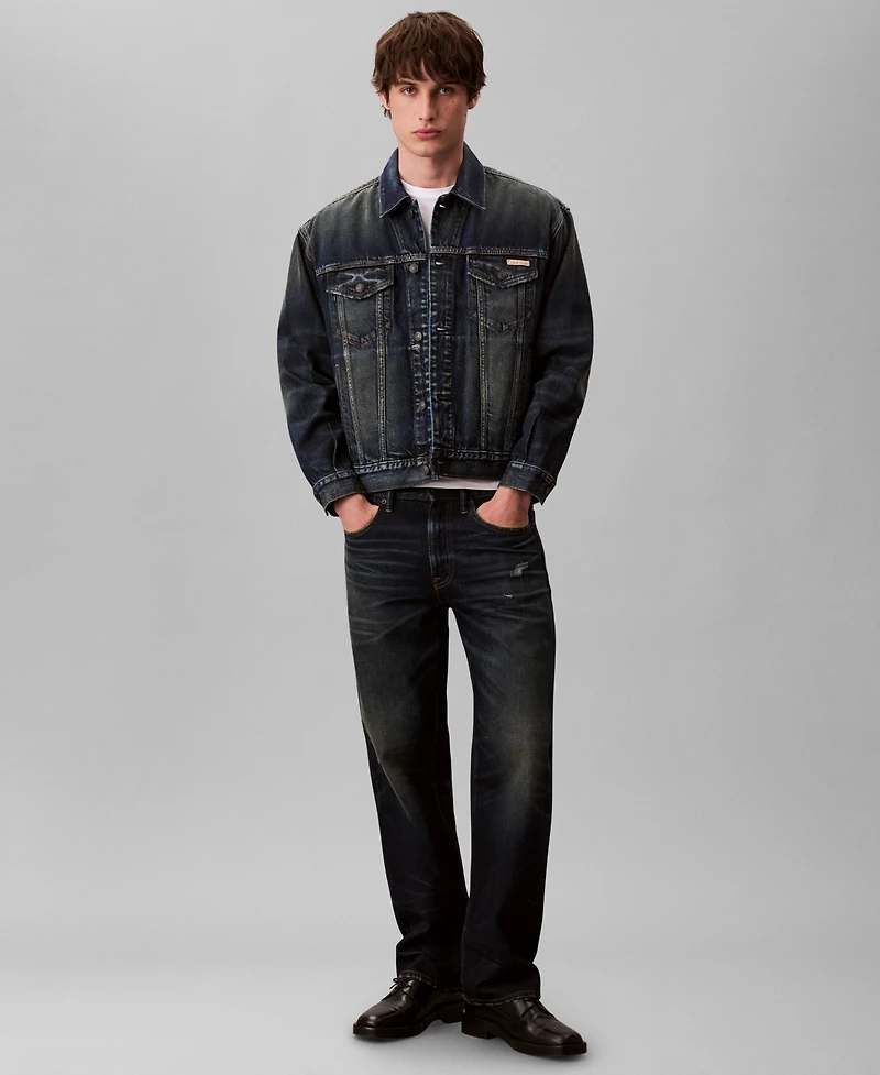 Calvin Klein Men's 90s Trucker Long Sleeve Jacket