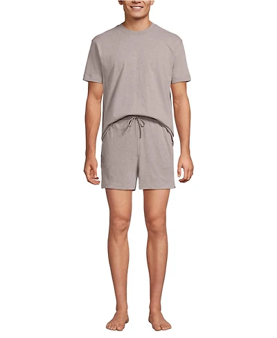 Lands' End Men's Short Sleeve Knit Jersey Sleep Set