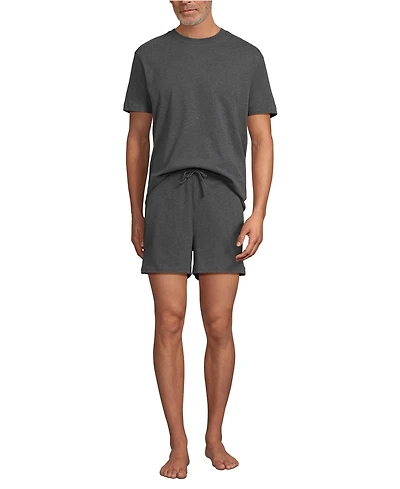 Lands' End Men's Short Sleeve Knit Jersey Sleep Set