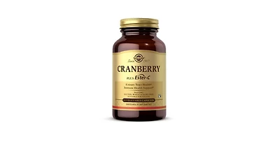 Solgar Cran Flora with Probiotics Plus Ester-c Vegetable Capsules ,60 V Caps