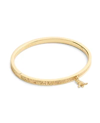 Coach Gold Plated Rexy Charm Bangle Bracelets