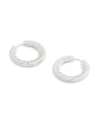 Coach Signature C Minimal Hoop Earrings