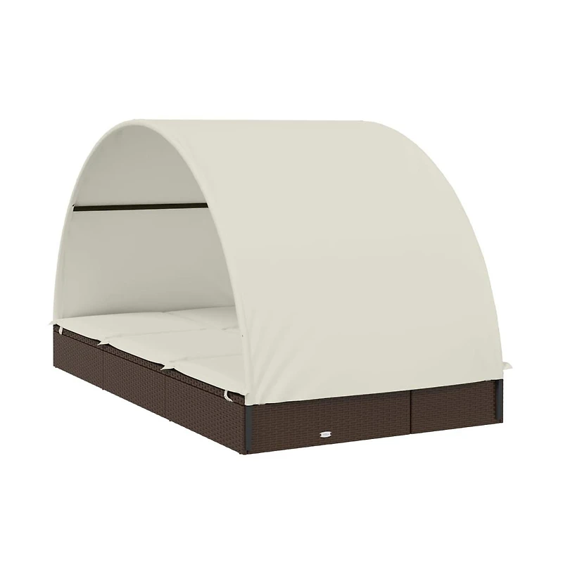 Patio Sunbed Brown
