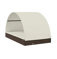Patio Sunbed Brown