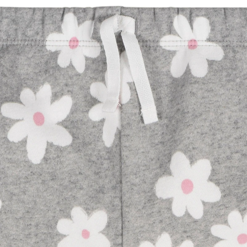 Gerber Baby Girls 2-Piece Fleece Outfit Set Daisies, 0-3 Months