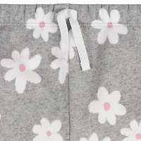 Gerber Baby Girls 2-Piece Fleece Outfit Set Daisies, 0-3 Months