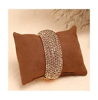 Sohi Women's Gold Embellished Statement Bracelet