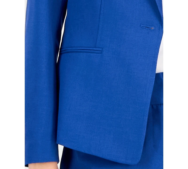 Le Suit Women's Notch-Lapel Mid-Rise Pantsuit